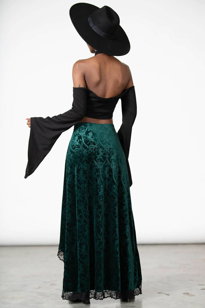 Grailed Maxi Skirt [EMERALD] - skirts - VampireFreaks - Killstar