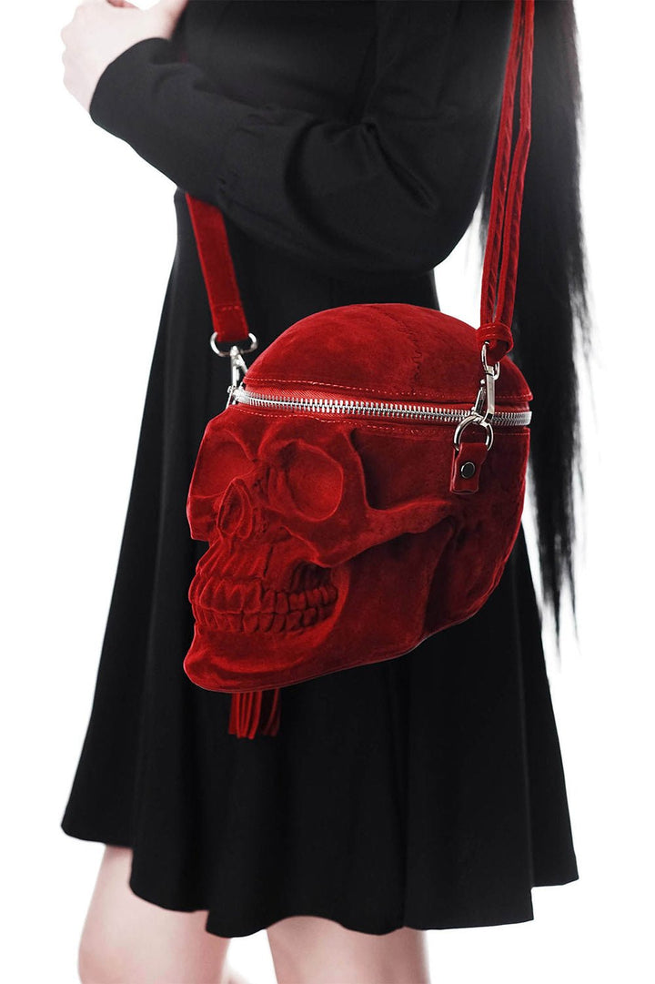 Grave Digger Skull Handbag [BLOOD] - bags & wallets - VampireFreaks - Killstar