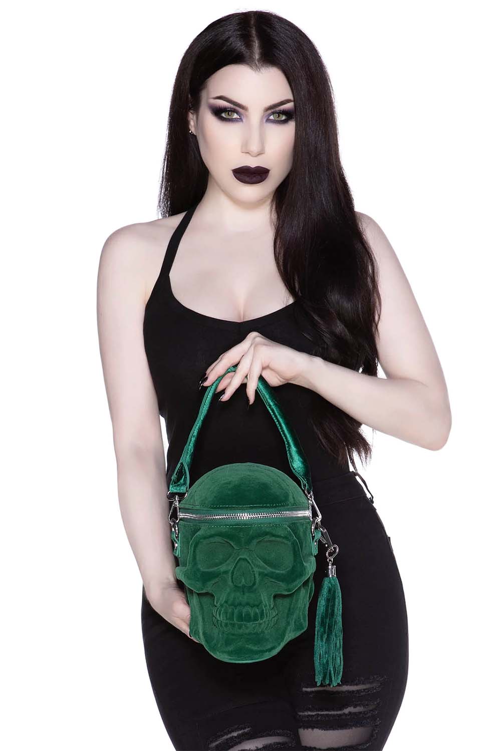 KILLSTAR Grave Digger Skull ハンドバッグ Grave Digger Skull Handbag [BLOOD] | Killstar