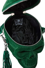 Grave Digger Skull Handbag [Green] - bags & wallets - VampireFreaks - Killstar