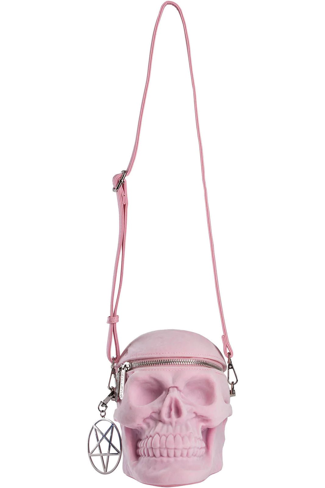 Grave Digger Skull Handbag [PASTEL PINK] - bags & wallets - VampireFreaks - Killstar