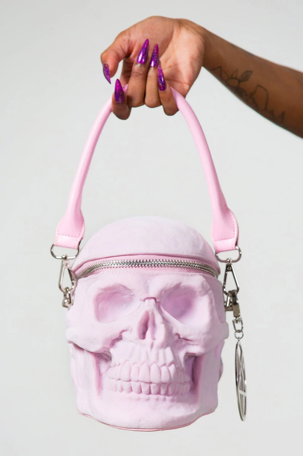 Grave Digger Skull Handbag [PASTEL PINK]