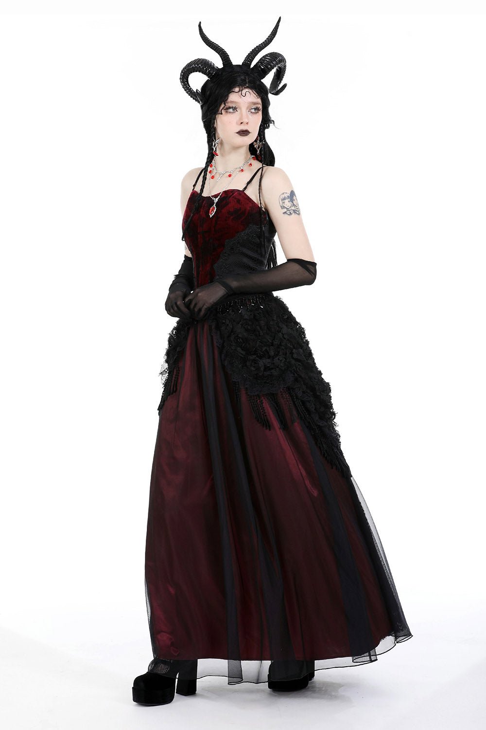 Grave Flowers Vampire Goth Skirt - skirts - VampireFreaks - Dark In Love