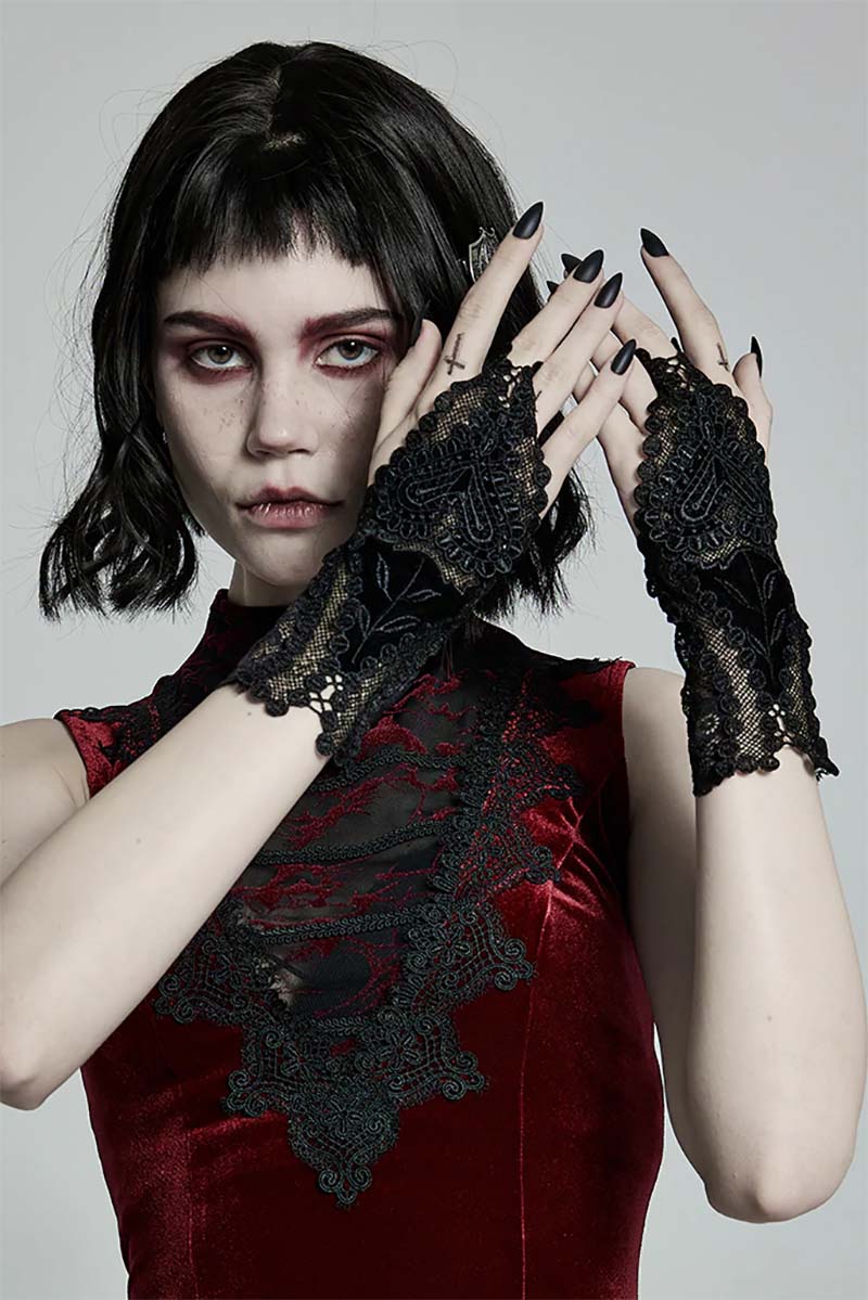 Grave Garden Gloves - gloves & armwarmers - VampireFreaks - Punk Rave