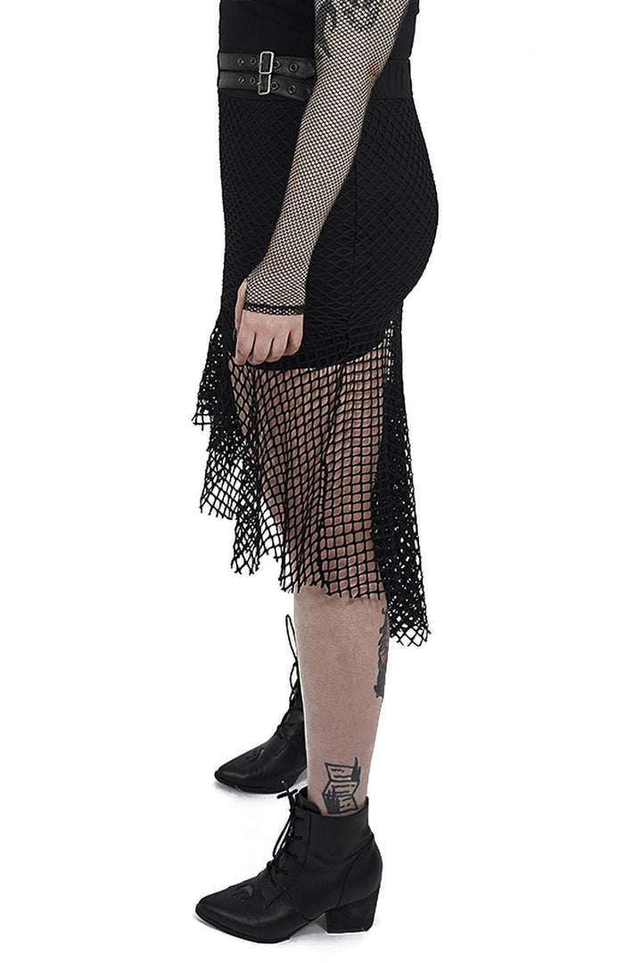 Grave Girl Fishnet Skirt - skirts - VampireFreaks - Punk Rave