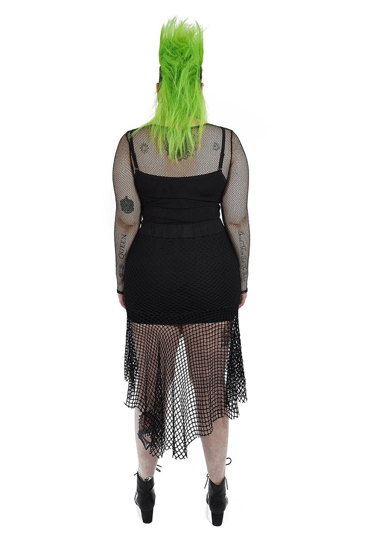 Grave Girl Fishnet Skirt - skirts - VampireFreaks - Punk Rave