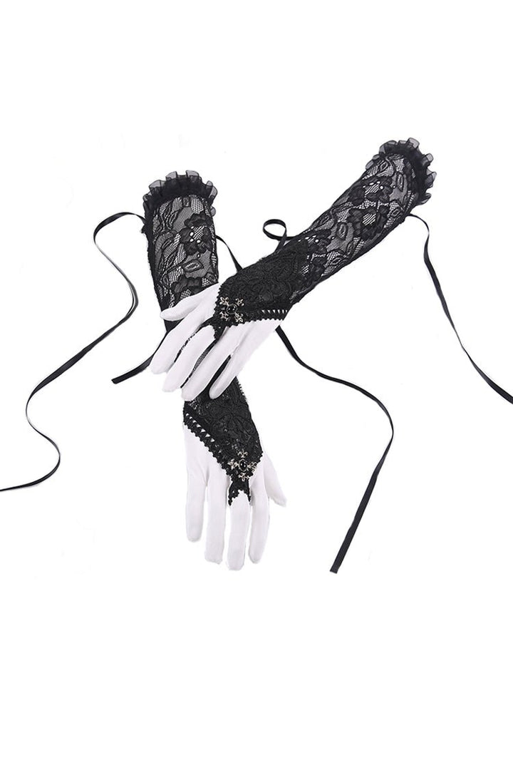 Grave Love Lace Gloves - gloves & armwarmers - VampireFreaks - Dark In Love