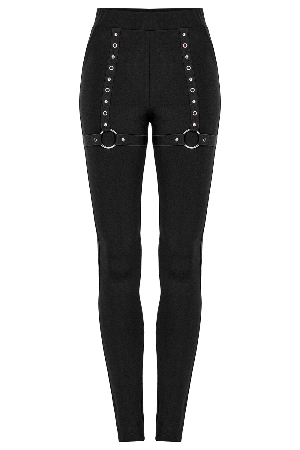 Grave Rave Leggings [Detachable Flares] - womens bottoms - VampireFreaks - Punk Rave