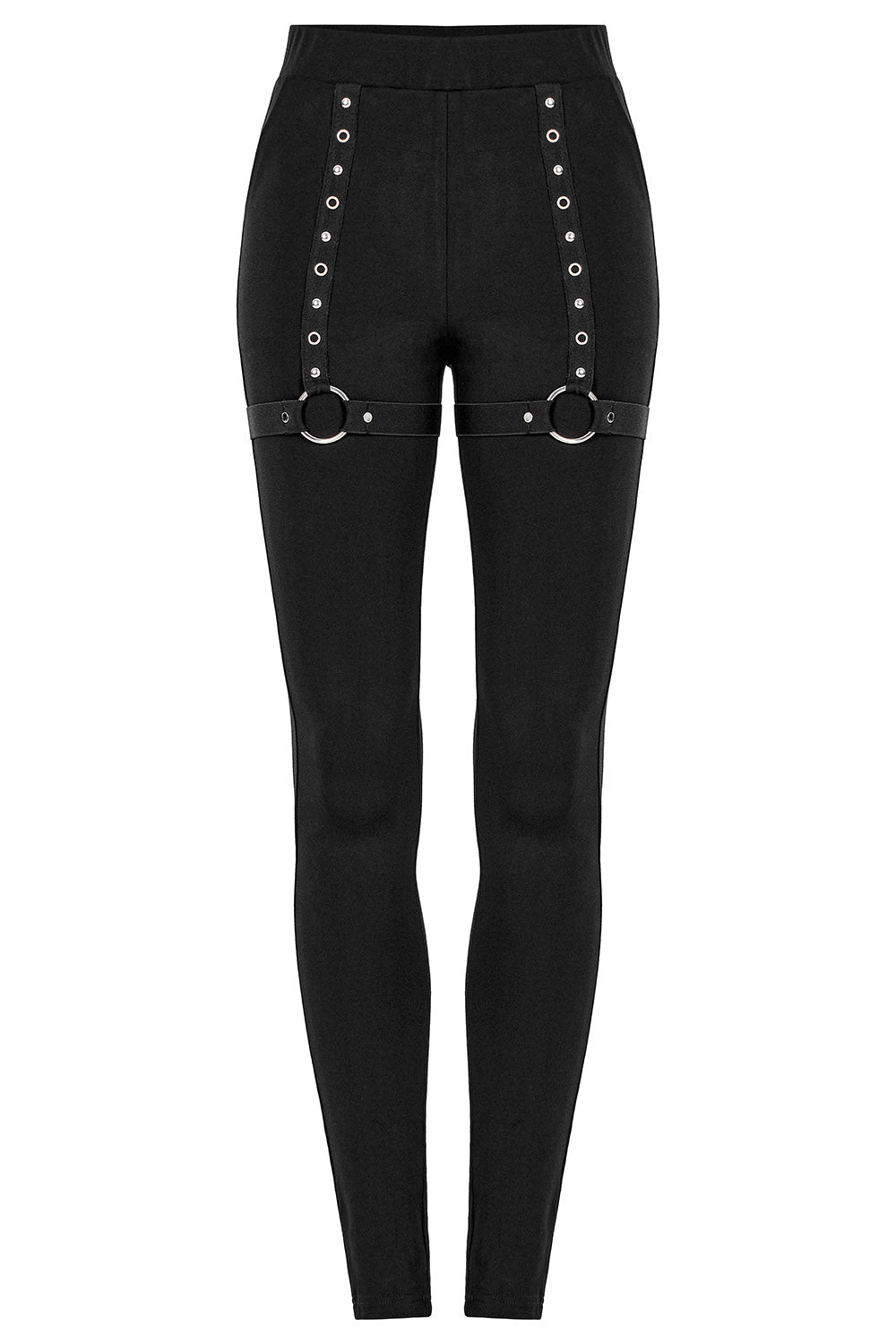 Grave Rave Leggings [Detachable Flares] - womens bottoms - VampireFreaks - Punk Rave