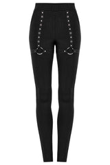 Grave Rave Leggings [Detachable Flares] - womens bottoms - VampireFreaks - Punk Rave