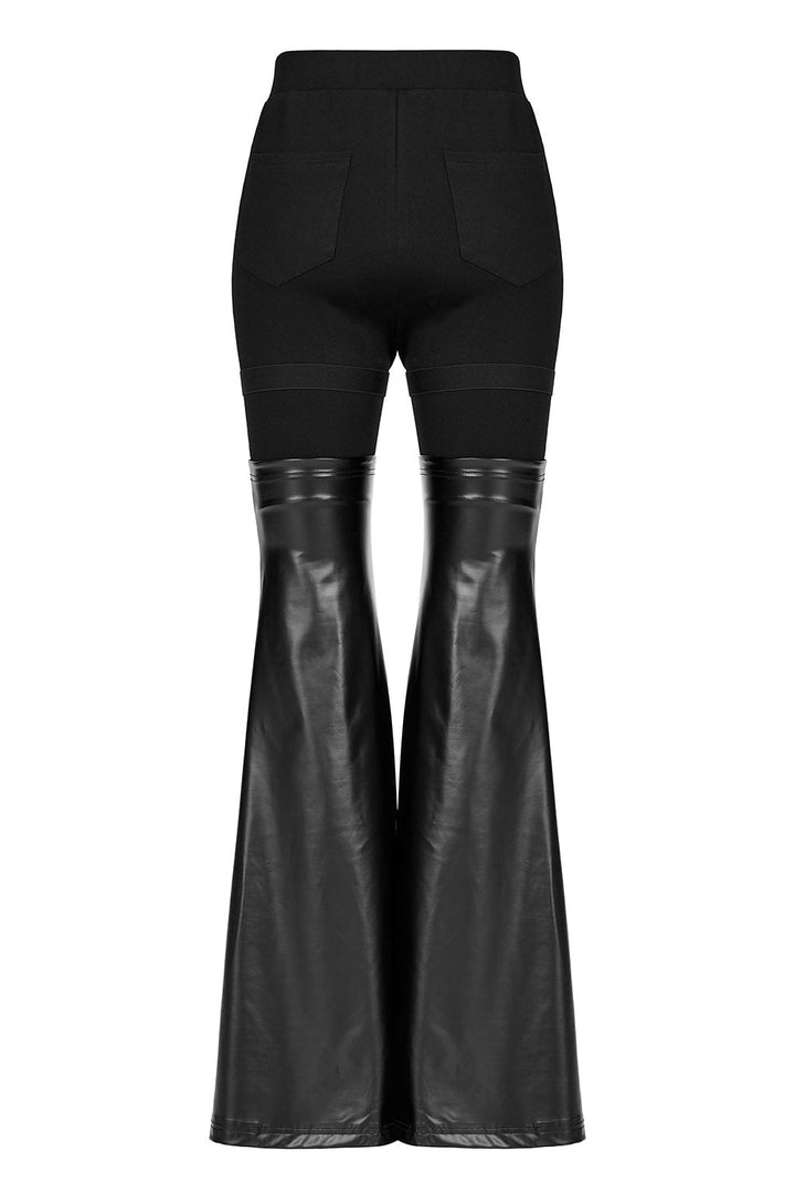 Grave Rave Leggings [Detachable Flares] - womens bottoms - VampireFreaks - Punk Rave