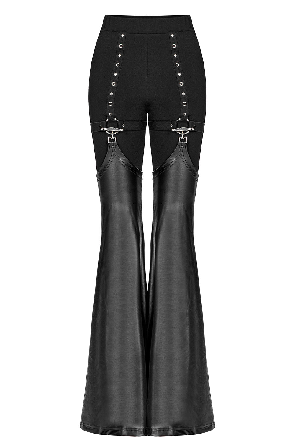 Grave Rave Leggings [Detachable Flares] - womens bottoms - VampireFreaks - Punk Rave