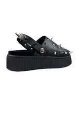 Grave Spike Platforms [BLACK/SILVER] - womens shoes - VampireFreaks - Strangecvlt