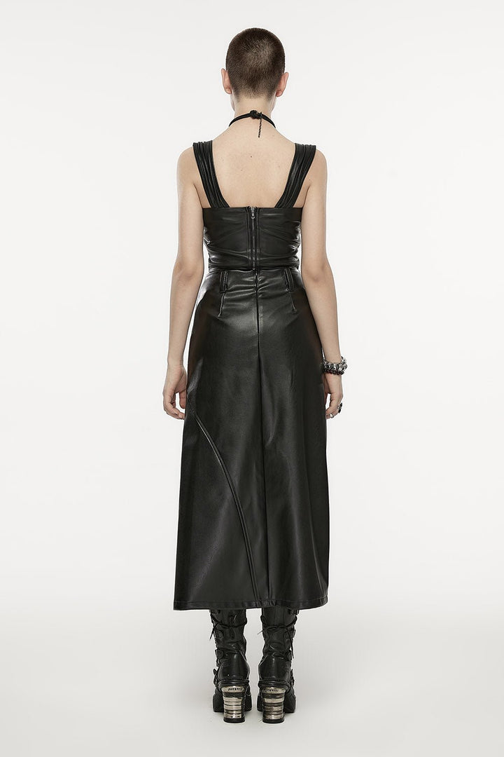 Gravelands Leather Maxi Skirt - skirts - VampireFreaks - Punk Rave