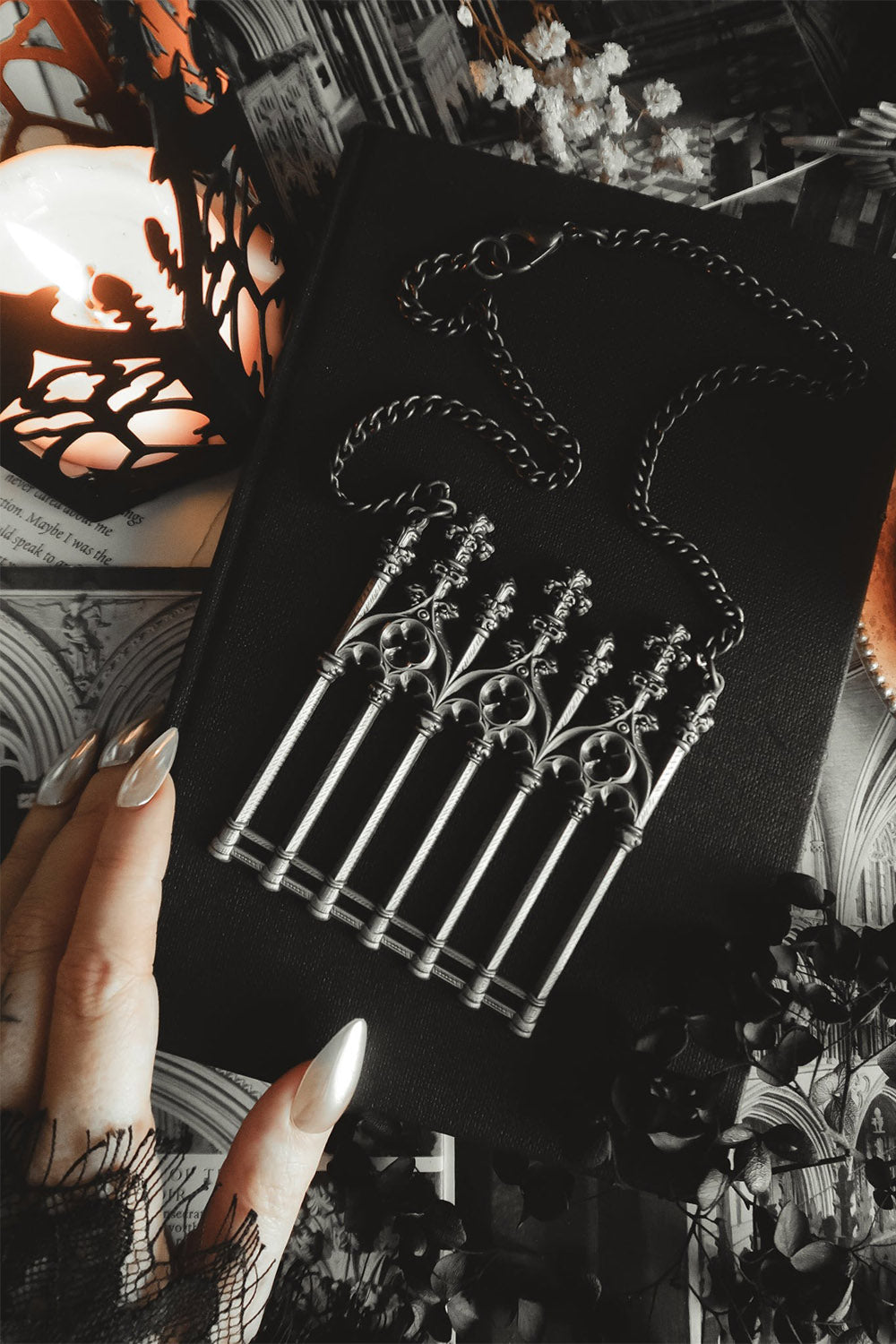 gothic church necklace