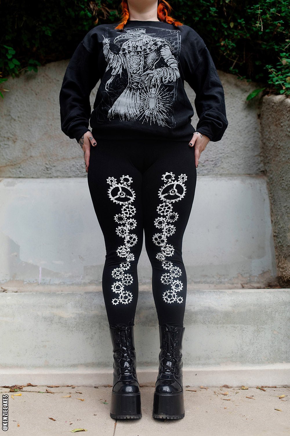 Graveyard Shift Gear Leggings - womens bottoms - VampireFreaks - VampireFreaks