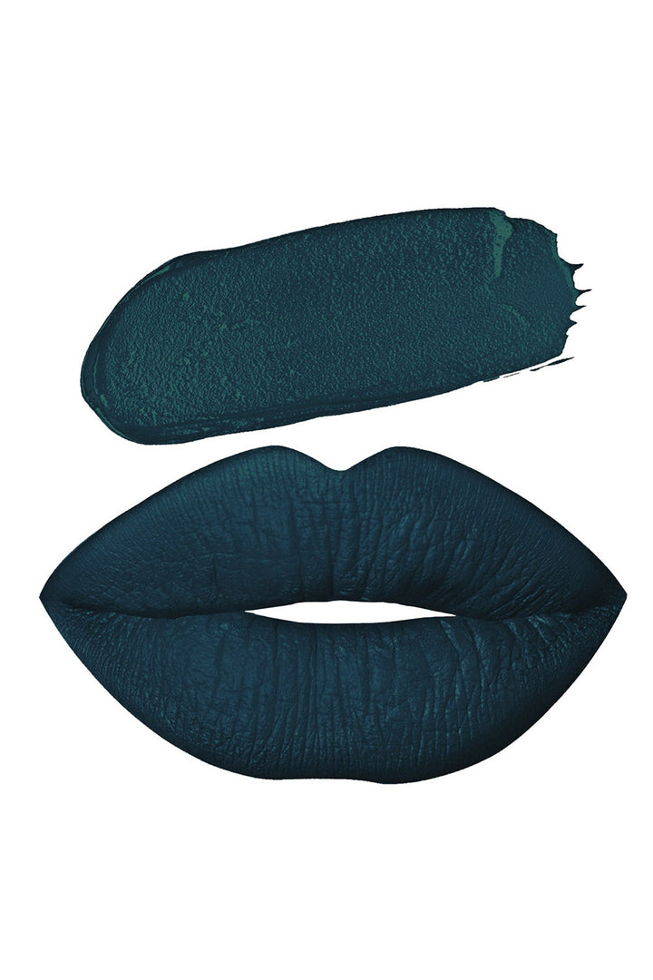 teal liquid lipstick