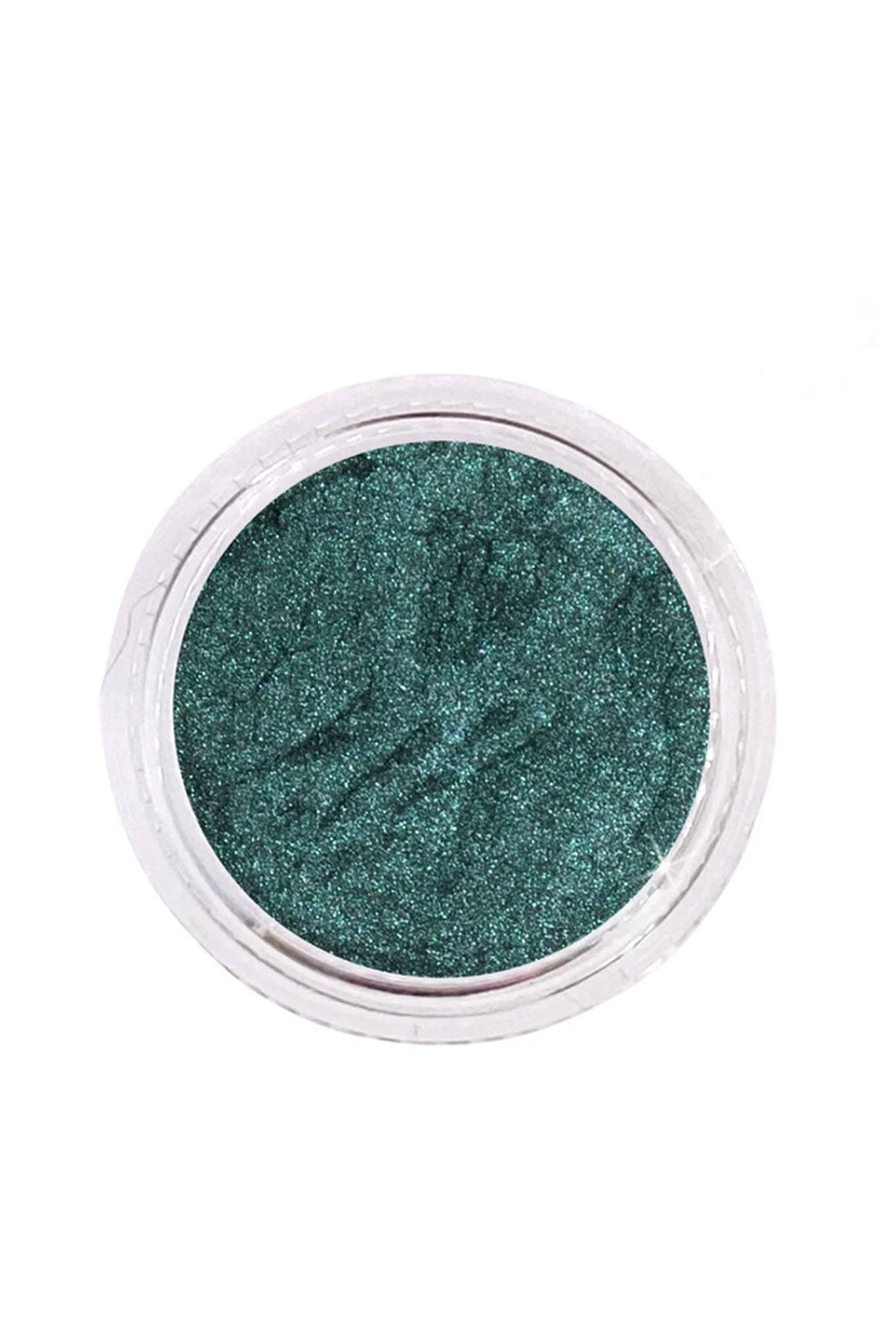 shimmer metallic dark forest green eyeshadow pot from Medusas Makeup