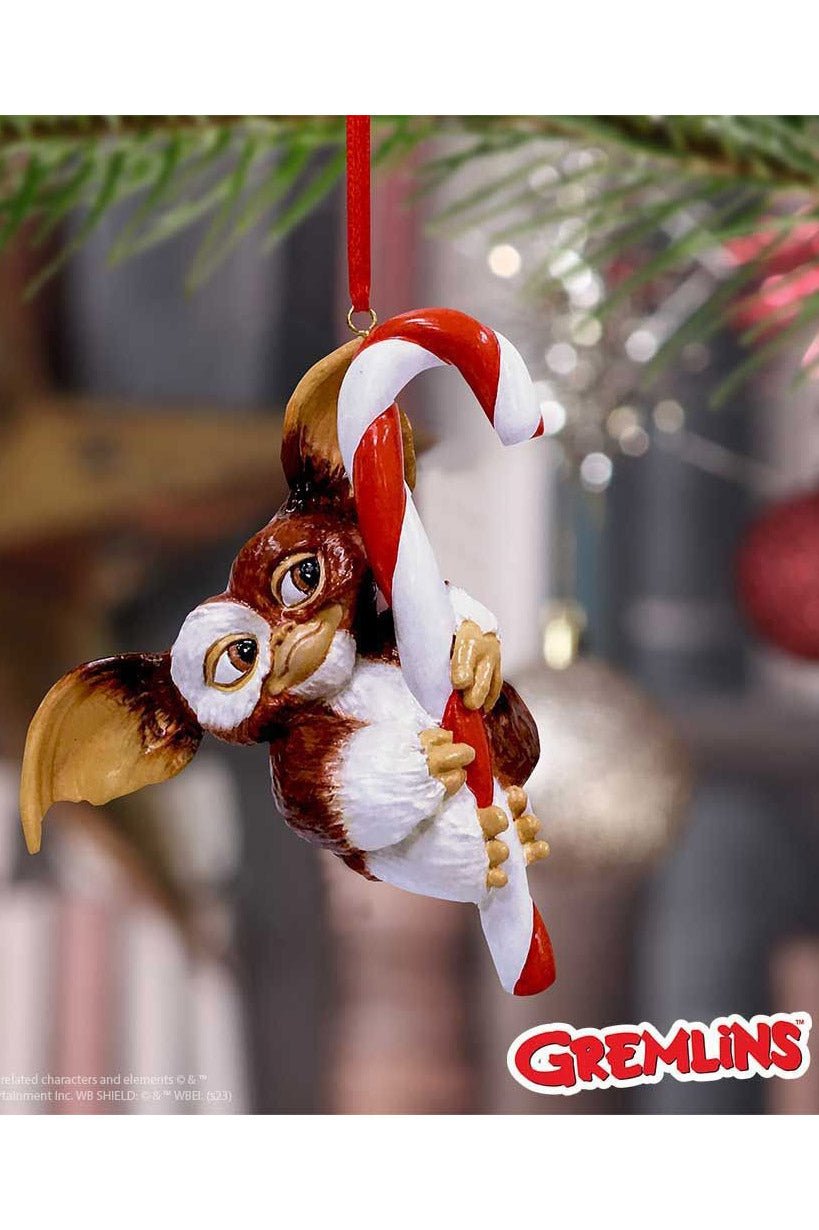 Gremlins Gizmo Candy Cane Hanging Ornament - toys - VampireFreaks - Nemesis Now