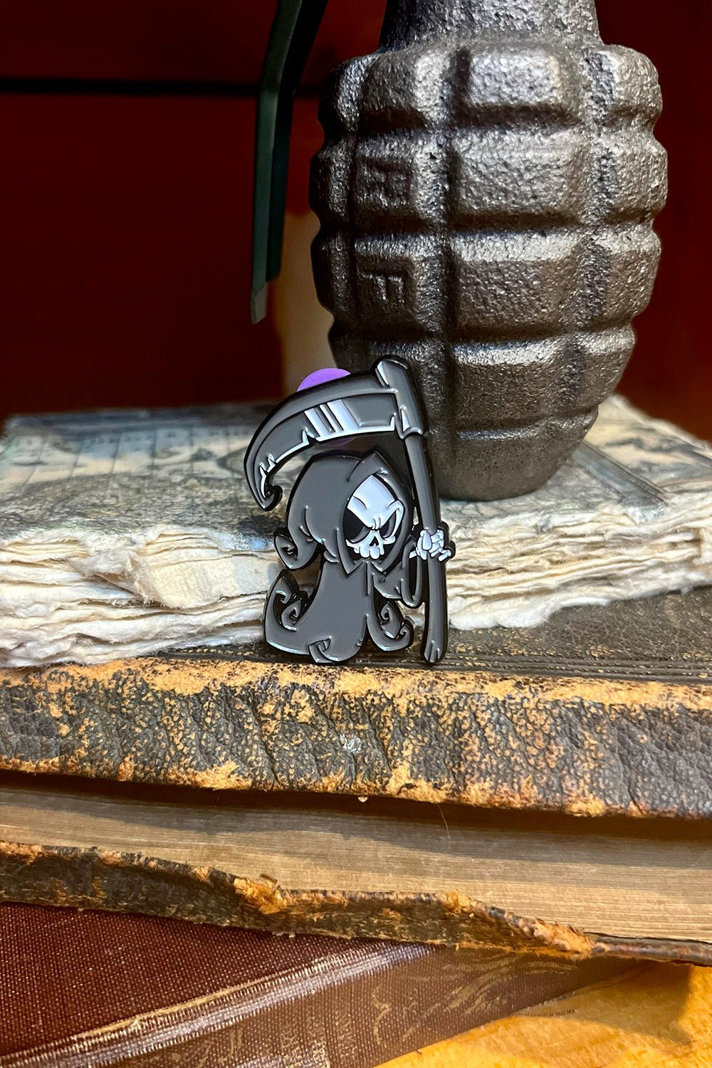 Grim Creeper Enamel Pin - pins & patches - VampireFreaks - VampireFreaks