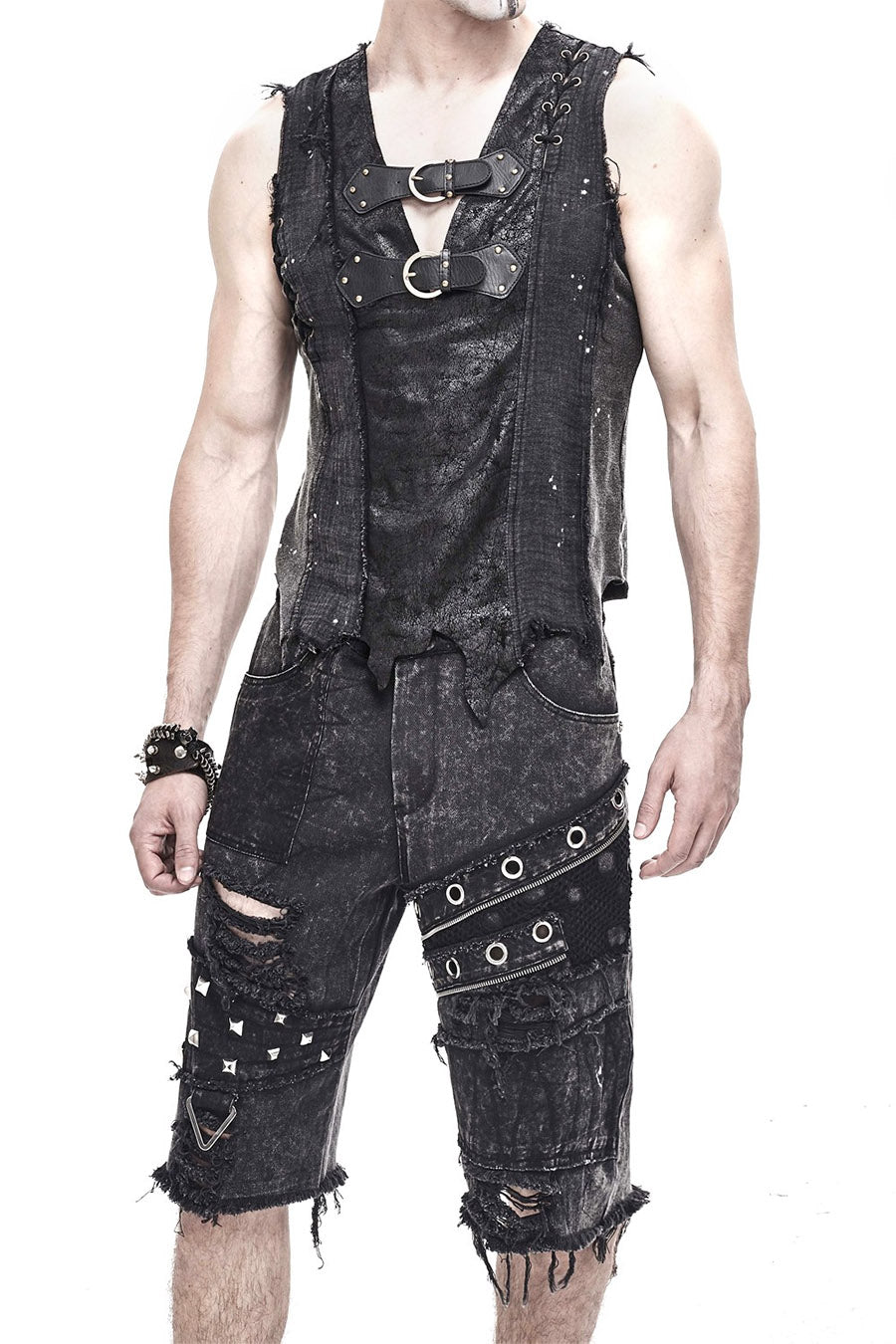 Grim Greystone Shorts - mens pants - VampireFreaks - Devil Fashion