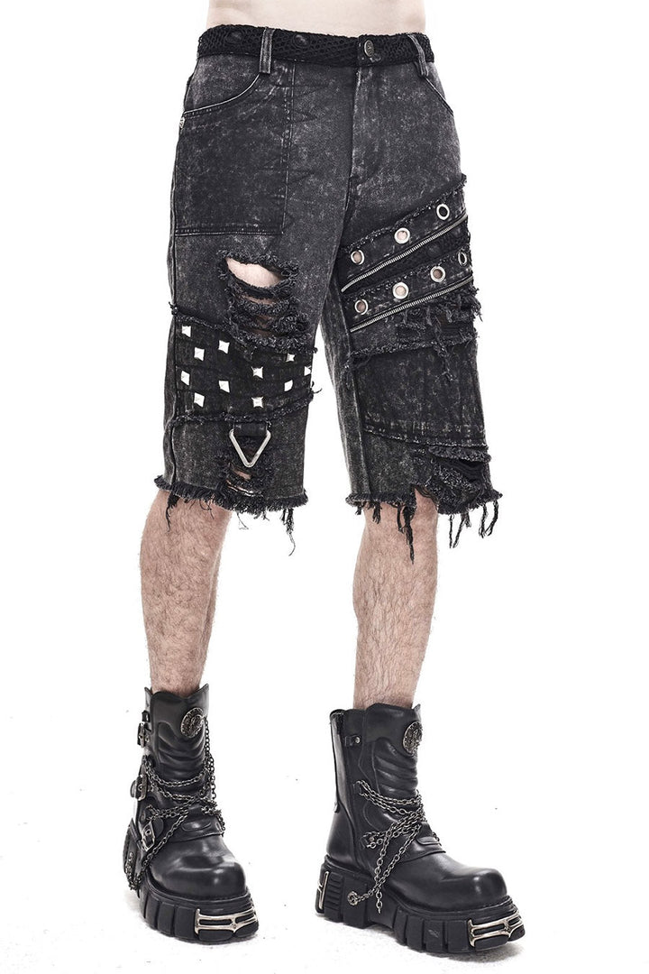 Grim Greystone Shorts - mens pants - VampireFreaks - Devil Fashion