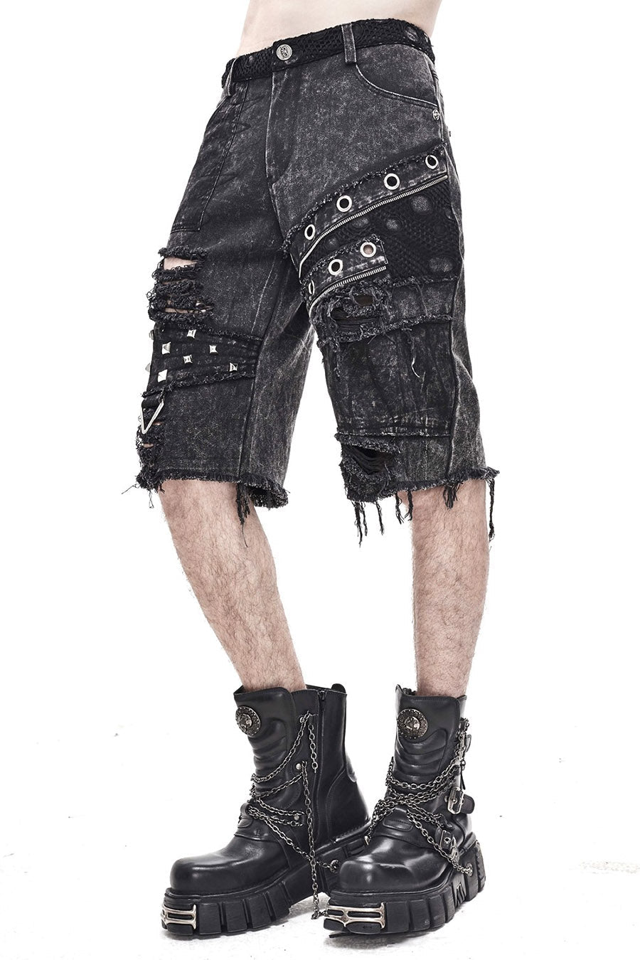 Grim Greystone Shorts - mens pants - VampireFreaks - Devil Fashion