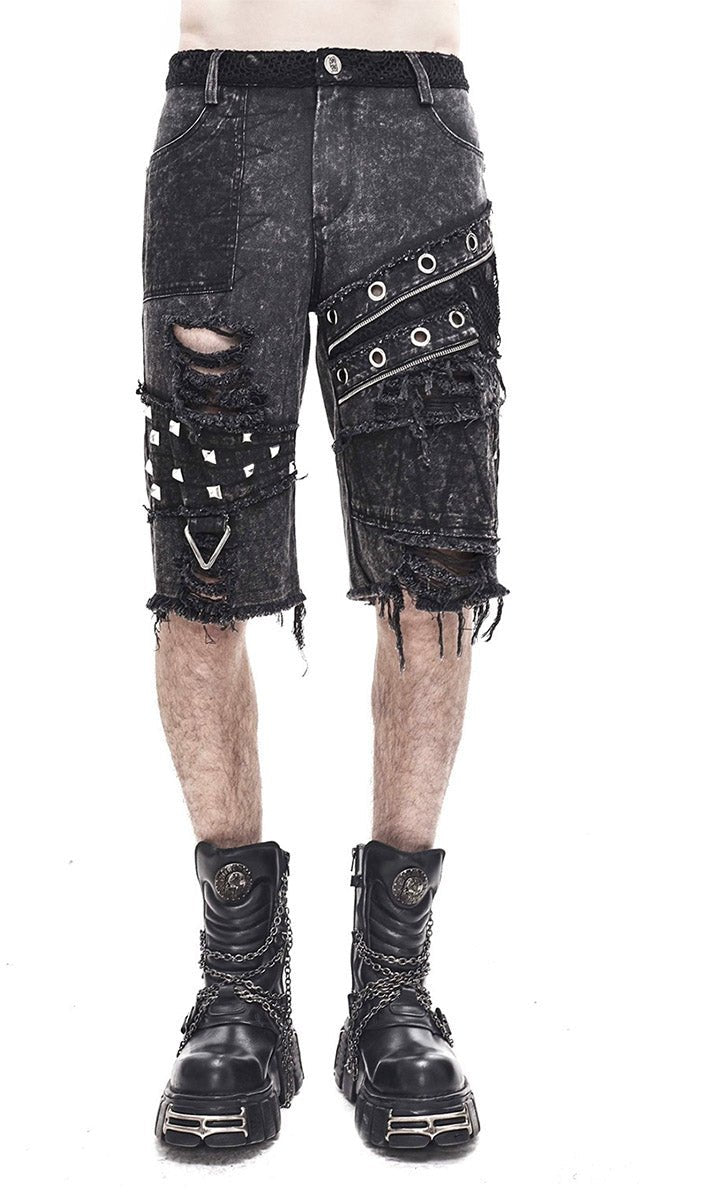 Grim Greystone Shorts - mens pants - VampireFreaks - Devil Fashion