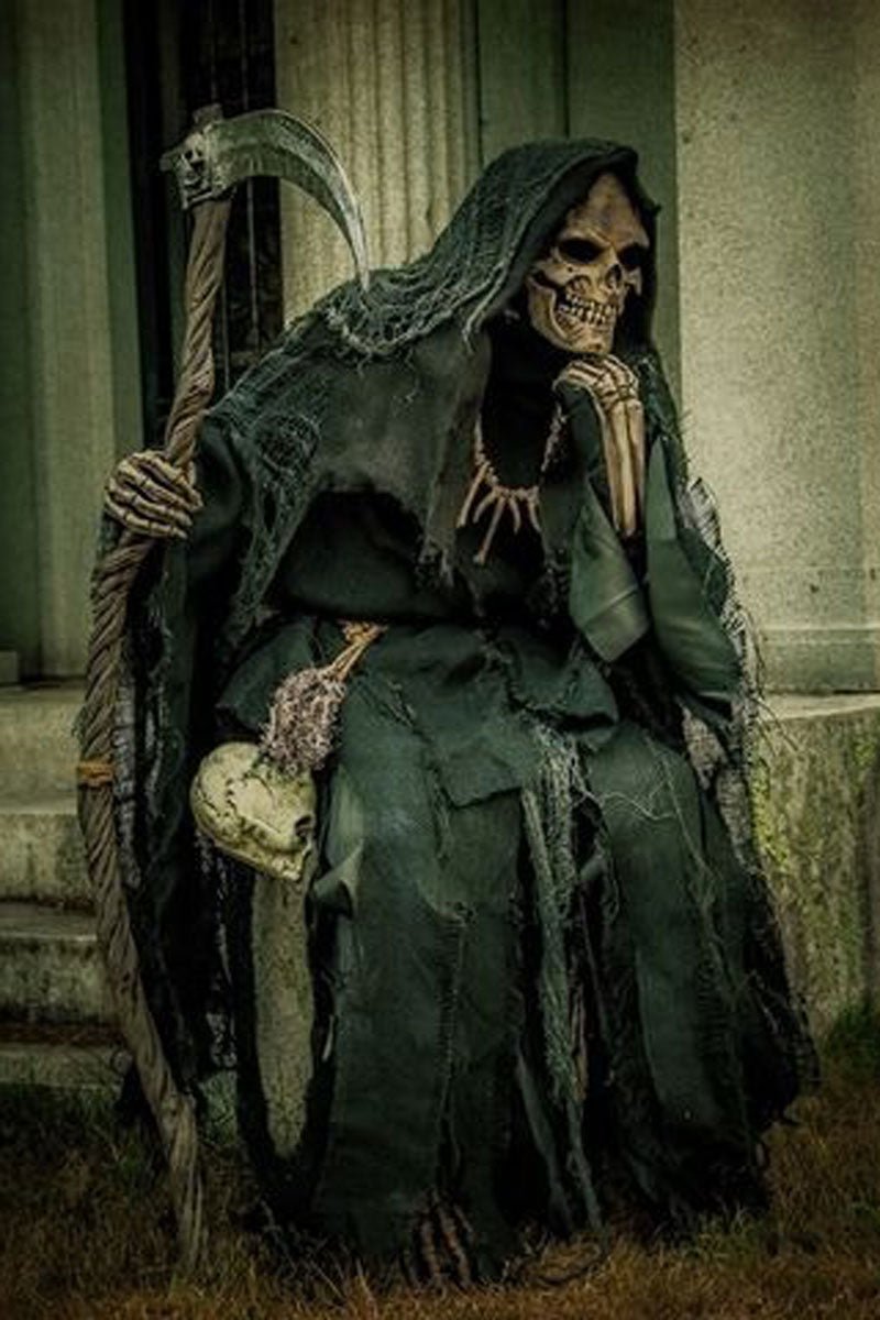 Grim Reaper Kit - Mask w/ Moving Head, Hands, Full Gown - costumes - VampireFreaks - Zagone Studios
