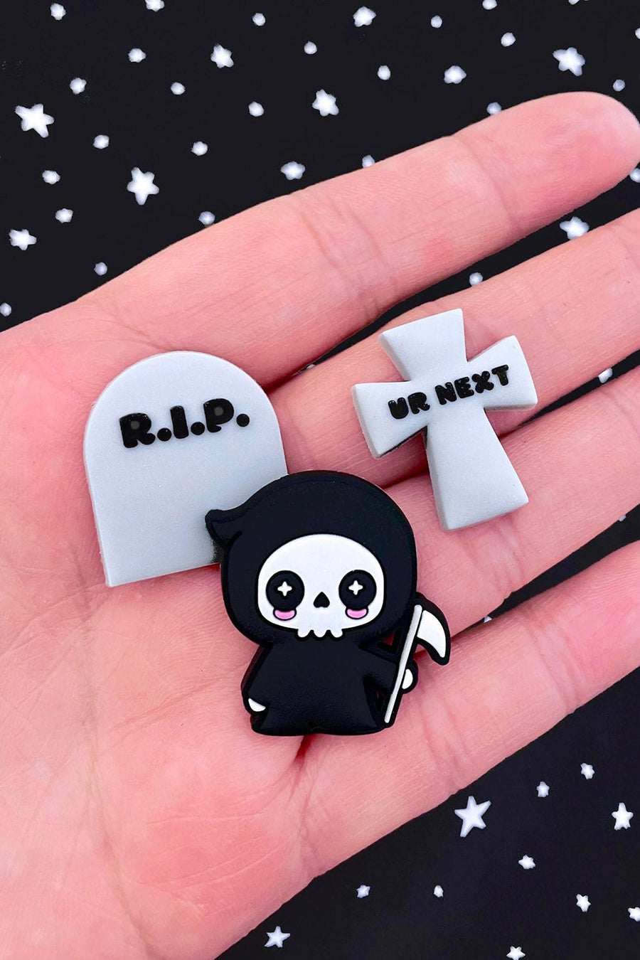 Grim Reaper Shoe Charms Set