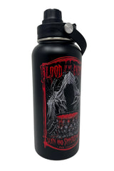 stainless steel heavy metal grim reaper water bottle