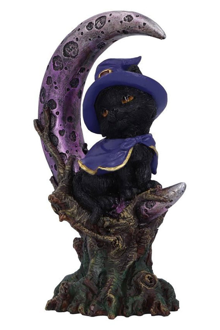 Grimalkin Witches Familiar Black Cat and Crescent Moon Figurine - housewares - VampireFreaks - Nemesis Now