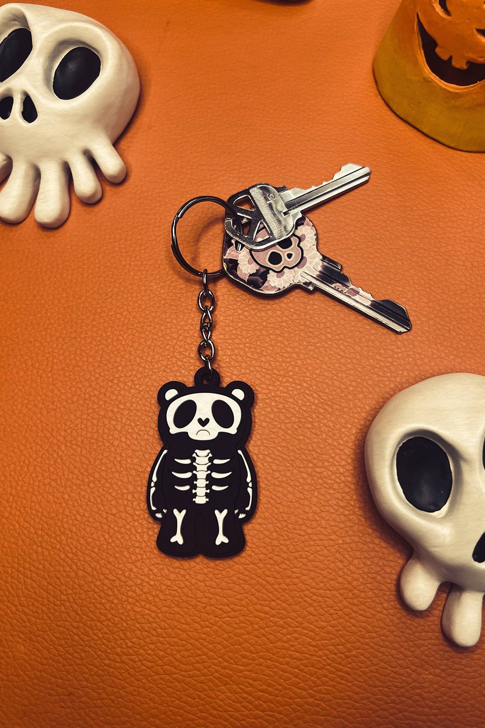 Grumpy Bones Bear Keychain - housewares - VampireFreaks - VampireFreaks