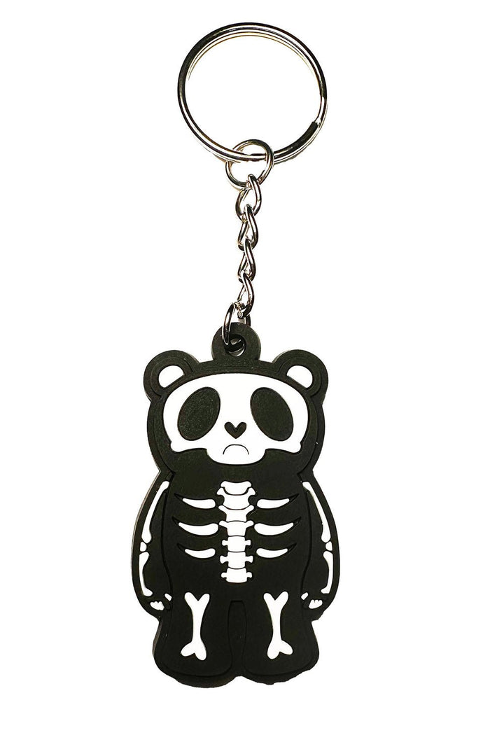 Grumpy Bones Bear Keychain - housewares - VampireFreaks - VampireFreaks