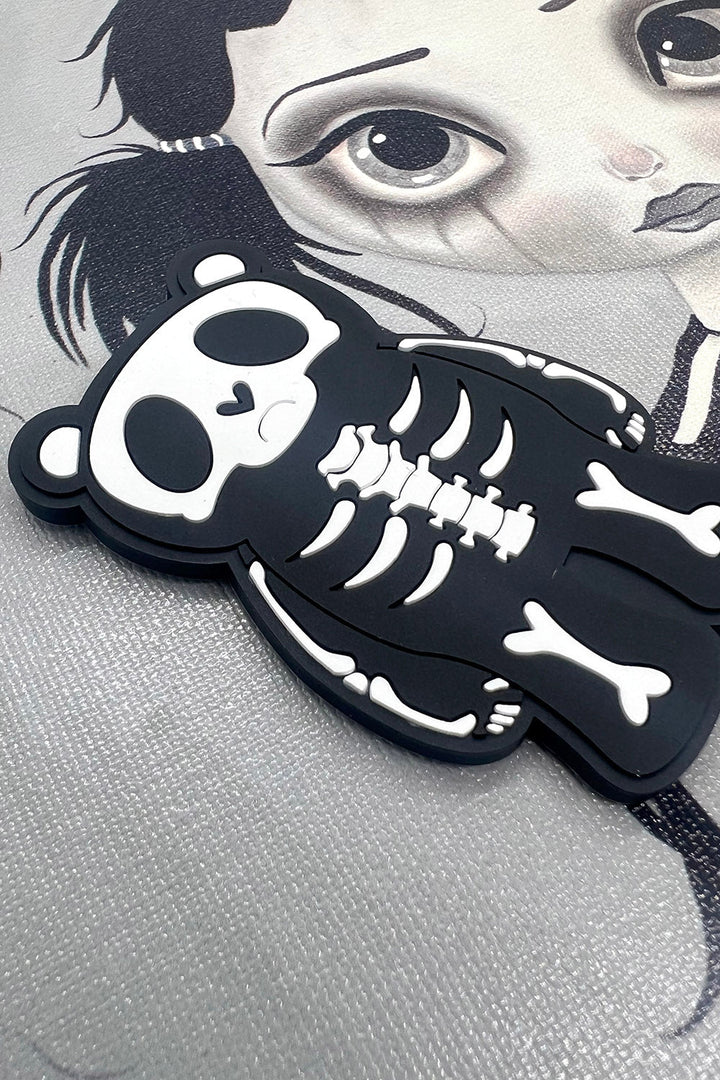 Grumpy Bones Bear Rubber Magnet - stationery - VampireFreaks - VampireFreaks