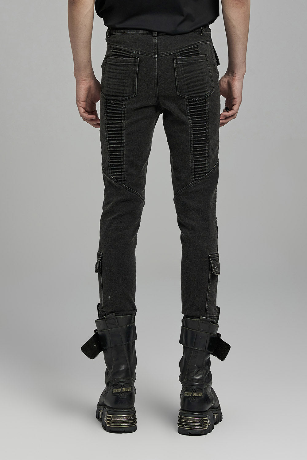 mens grunge gothic skinny jeans by punk rave