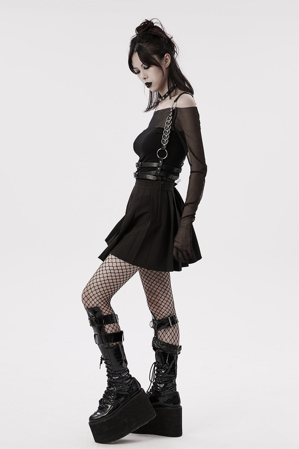 vegan leather raver harness
