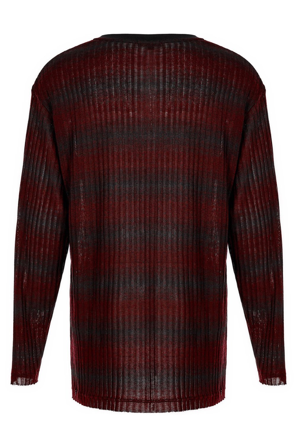 Grunge Blood Striped Sweater [Red/Black] - mens tops - VampireFreaks - Punk Rave