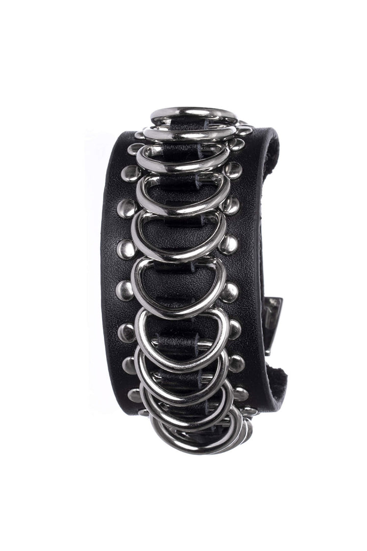 d-ring punk cuff bracelet