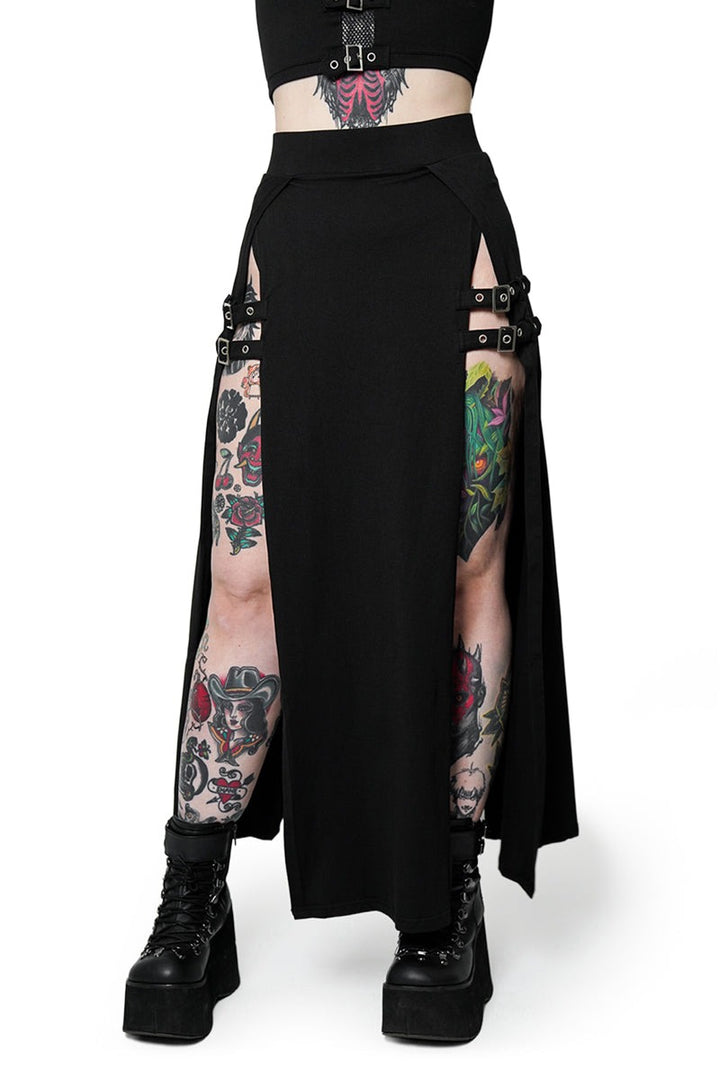high-rise grunge skirt