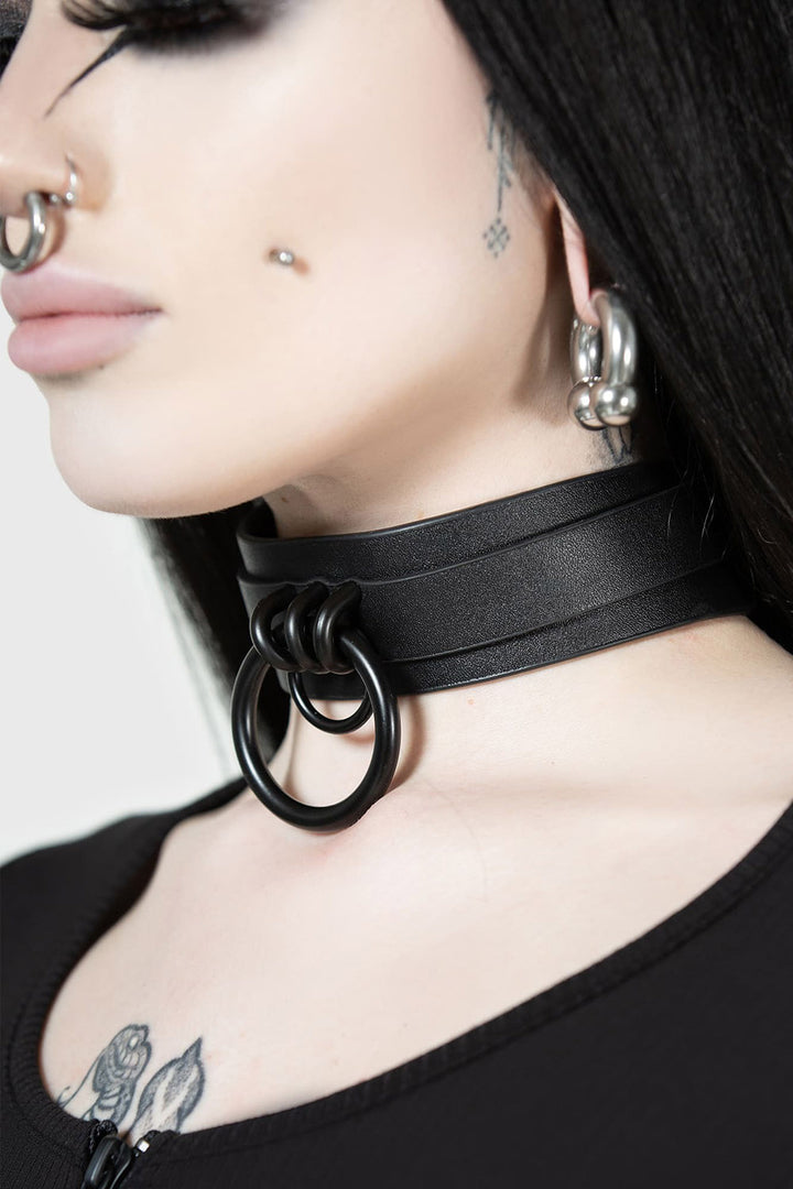 grunge goth choker necklace