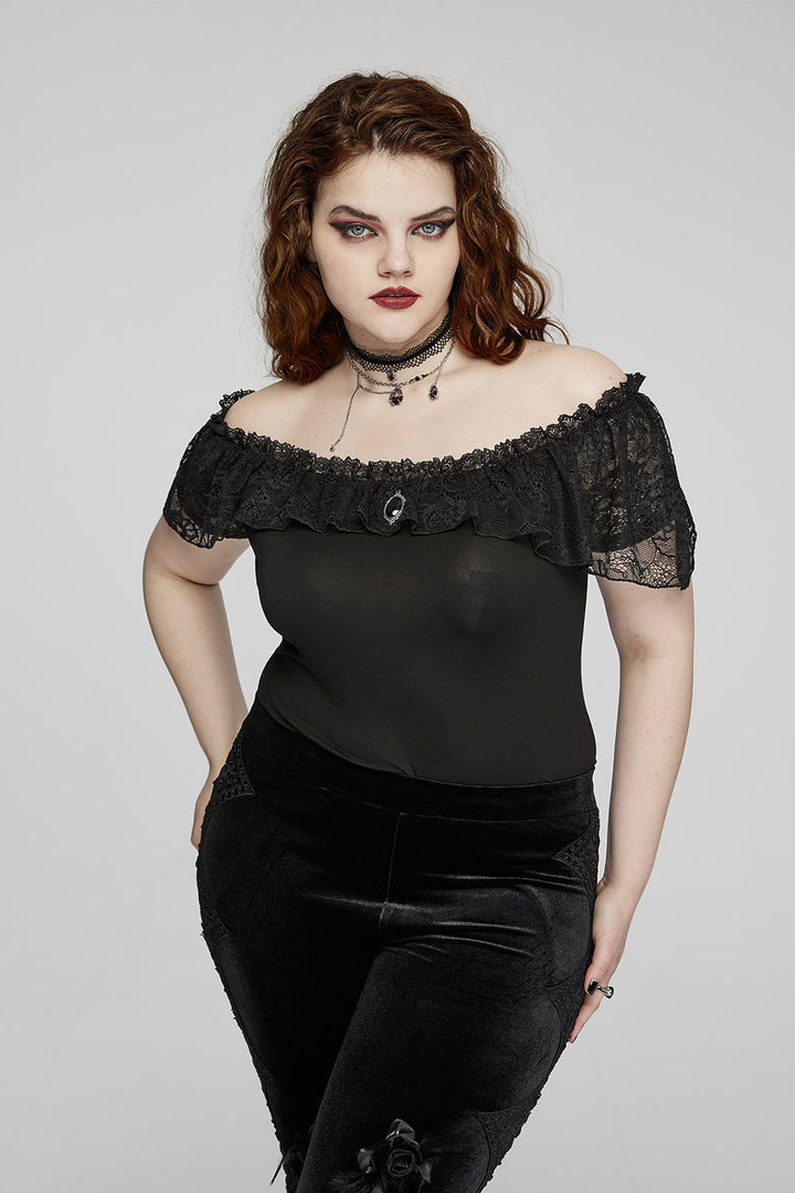 womens vintage goth style top