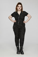 plus size short sleeve gothic top