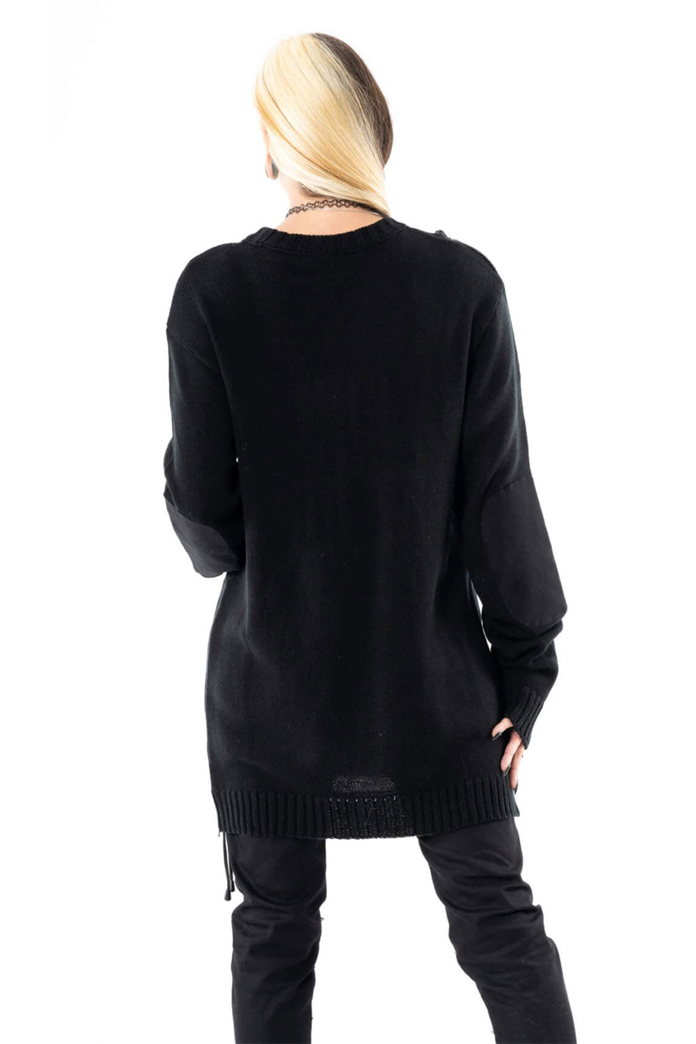 black knitted scene clothes