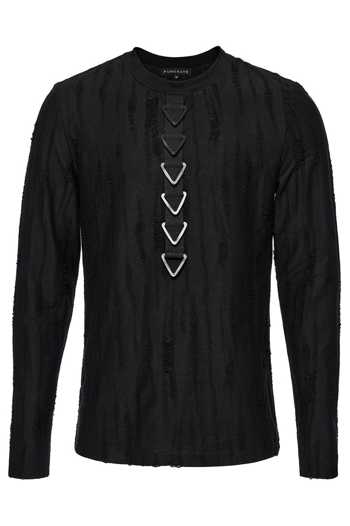 mens shredded punk shirt