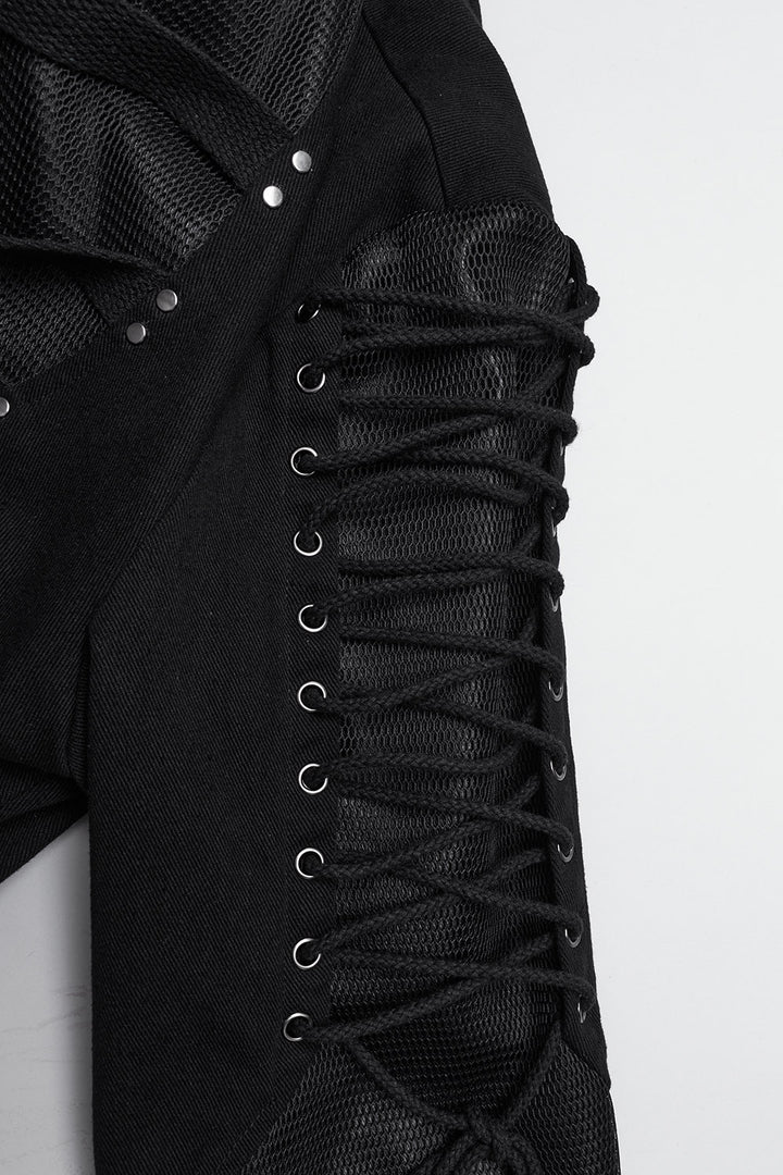 mens laced gothic coat