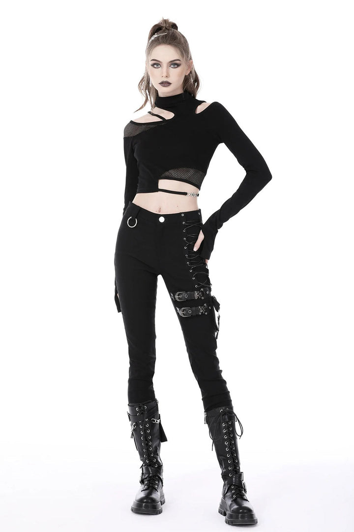 Grunge Core High Waisted Pants - womens bottoms - VampireFreaks - Dark In Love