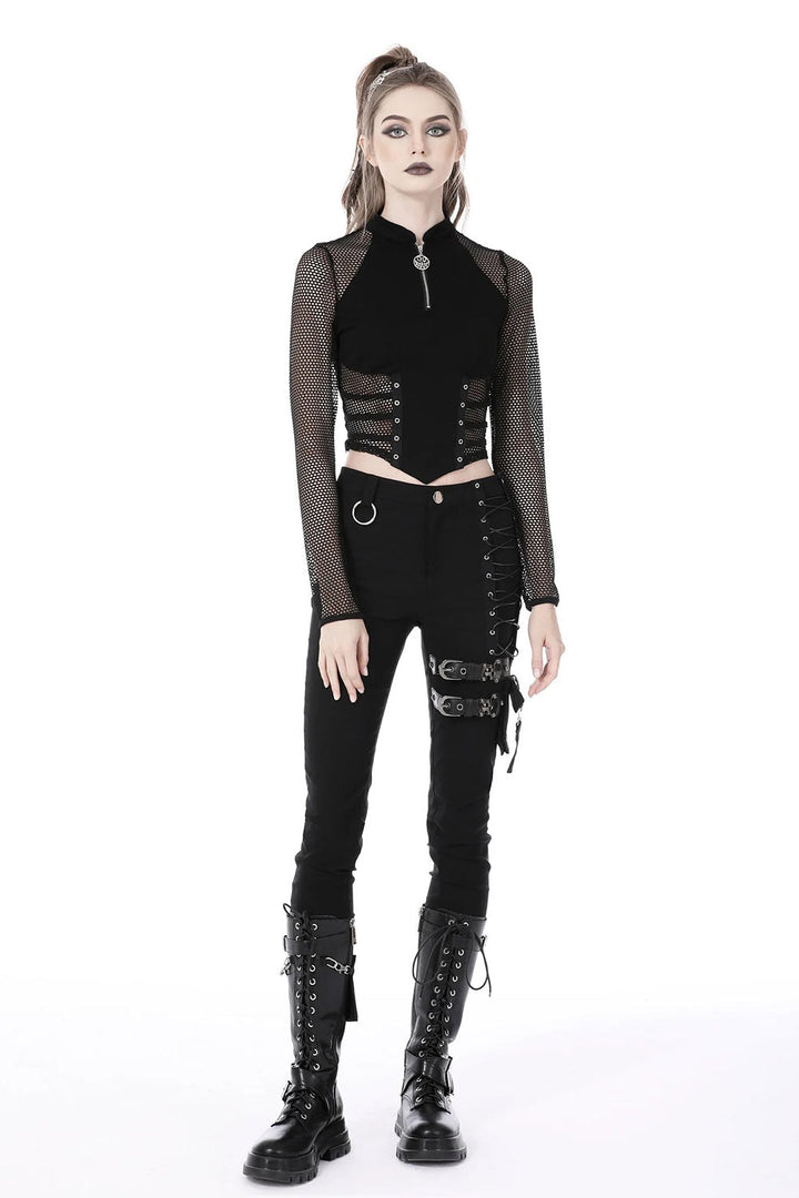 Grunge Core High Waisted Pants - womens bottoms - VampireFreaks - Dark In Love