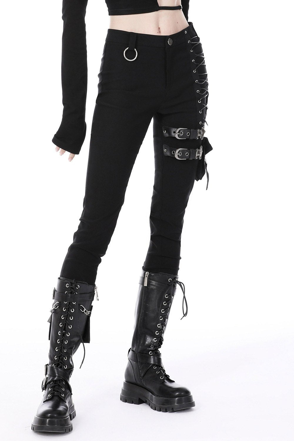 Grunge Core High Waisted Pants - womens bottoms - VampireFreaks - Dark In Love