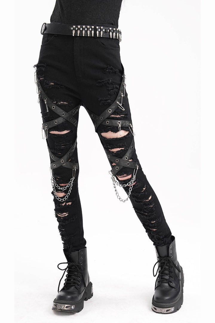 womens grunge skinny jeans